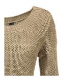 Pullover mit Pailletten sand