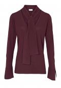 Pullover mit Schluppe bordeaux