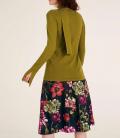 Pullover mit Schluppe oliv