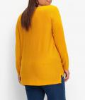 Pullover mit Seitenschlitze curry
