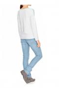 Pullover mit Strass mint-offwhite