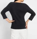 Pullover mitCut-Outs und Perlen schwarz