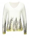 Pullover offwhite-grün