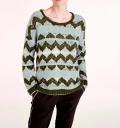 Pullover oliv-bunt