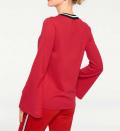 Pullover rot-schwarz