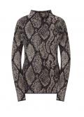 Pullover schwarz-grau-gemustert