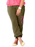 Pumphose mit Stickerei khaki