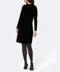 Punta di Roma-Jerseykleid schwarz-terra