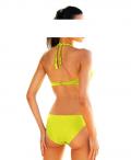 Push-Up-Bikini lemongrün