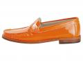 Rind-Lackleder-Slipper orange