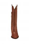 Rind-Nappaleder-Cowboystiefel rostbraun