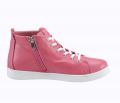 Rind-Nappaleder-High-Top-Schnürer pink