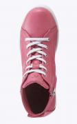 Rind-Nappaleder-High-Top-Schnürer pink