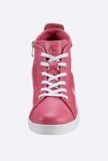 Rind-Nappaleder-High-Top-Schnürer pink