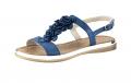 Rind-Nappaleder-Sandalette blau