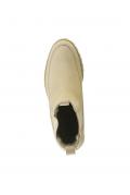 Rind-Nubukleder-Chelsea-Boots sand