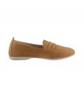 Rind-Nubukleder-Slipper camel