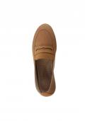 Rind-Nubukleder-Slipper camel