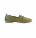 Rind-Nubukleder-Slipper schilfgrün