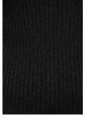 Rippenpullover schwarz-gold
