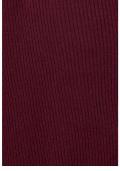 Rippenstrickjacke bordeaux