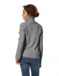 Rollkragenpullover grau