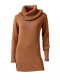 Rollkragenpullover orange