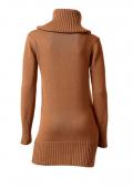 Rollkragenpullover orange