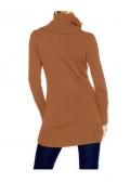 Rollkragenpullover orange