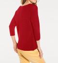 Rundhalspullover rot