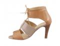 Sandalette cognac-sand