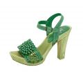 Sandalette grün Größe 39