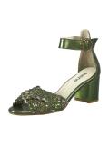 Sandalette grün-metallic