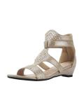 Sandalette mit Nieten beige