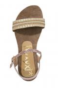 Sandalette mit Perlen bunt
