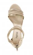 Sandalette sand-goldfarben