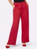 Satin-Abendhose rot