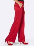 Satin-Abendhose rot