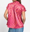 Satin-Druckbluse fuchsia-hummer