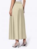 Satin-Stretchrock beige