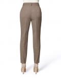 Schurwolle-Hose beige-melange