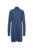 Seide-Kaschmir-Longstrickjacke jeansblau
