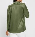 Seiden-Viskose-Hemdbluse khaki