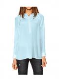 Seidenbluse blau