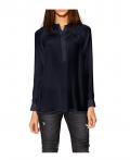 Seidenbluse marine