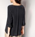Seidenbluse schwarz