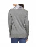 Set Pullover + Schal graumelange