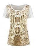 Shirt mit Druck ecru-bunt