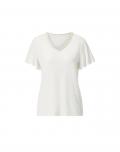 Shirt mit Flügelärmeln und Zierband ecru