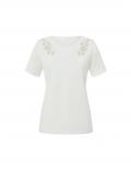 Shirt mit Lochstickerei ecru